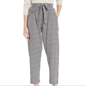 Angie Paper Bag Tie-Waist Pants